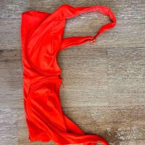 Free People Vibrant Red Bikini Top